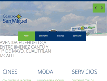 Tablet Screenshot of centrosanmiguel.com